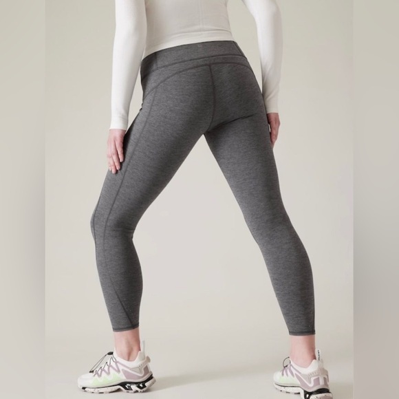 NWT Athleta Rainier Heathered Tight Leggings Heather Grey Small - Picture 3 of 13